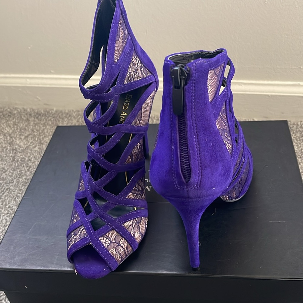 Enzo Angiolini Caged Heels‎ Size 8 4 inch heels - Picture 4 of 5